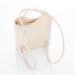 Valódi bőr női válltáska hátitáska bézs színben