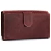 WILD Valódi bőr brifkó pénztárca piros színben