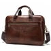 Valódi bőr üzleti táska sötétbarna színben