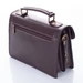Praktikus férfi bőrtáska sötétbarna színben