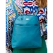  Női valódi bőr Városi  hátizsák türkiz színben