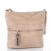 Silvia Rosa nagyméretű női oldaltáska bézs színben