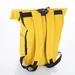 Sárga vászon többzsebes hátizsák