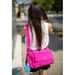 Fantasy női oldaltáska pink színben ajándék kulcstartóval