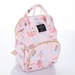 Női sokzsebes hátizsák rózsaszín