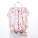 Női sokzsebes hátizsák rózsaszín