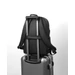Fekete vízálló többzsebes laptoptartós hátizsák 40 x 30 x 20 cm usb csatlakozóval