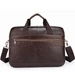 Valódi bőr üzleti táska sötétbarna színben