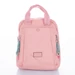 Sokzsebes vízálló női hátizsák rose színben
