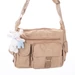 Angel sokzsebes női oldaltáska bézs színben ajándék kulcstartóval