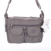 Angel sokzsebes női oldaltáska szürke színben ajándék kulcstartóval