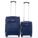 Travelway Prémium 2 db-os Bőrönd szett Diplomata kék színben