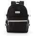 Városi, tágas hátizsák vízálló anyagból Fekete szíben