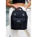 Tágas, városi hátizsák laptoptartóval Fekete színben