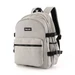 Városi, tágas hátizsák vízálló anyagból Szürke színben