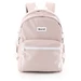 Városi, tágas hátizsák vízálló anyagból Rózsaszín színben