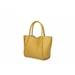 Valódi bőr női válltáska Mustársárga színben
