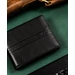 Elegáns Valódi bőr Férfi pénztárca díszdobozban fekete színben