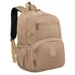 Tágas Sokzsebes Női hátizsák bézs színben