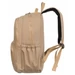 Tágas Sokzsebes Női hátizsák bézs színben