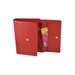 Valentini Valódi bőr Pénztárca piros színben