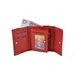 Valentini Valódi bőr Pénztárca piros színben