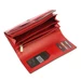 Piros színű Valódi bőr Pénztárca RFID védelemmel