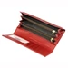 Piros Valódi bőr Pénztárca RFID védelemmel