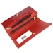 Piros Valódi bőr Pénztárca RFID védelemmel