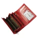 Piros színű Valódi bőr Pénztárca