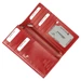 Piros színű Valódi bőr Pénztárca