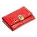 Kisméretű piros bőr női pénztárca