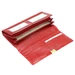 Különleges piros lakk valódi bőr női Pénztárca