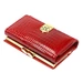 Kisméretű piros női bőr pénztárca