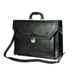 Stefania Tolltartós Valódi bőr Aktatáska fekete színben