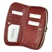  Valódi bőr Pénztárca piros színben RFID védelemmel