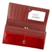  Valódi bőr Pénztárca piros színben RFID védelemmel