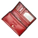 EL FORREST Valódi bőr Pénztárca piros színben keretes aprópénztartóval RFID védelemmel
