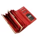 Valódi bőr Piros Pénztárca RFID védelemmel