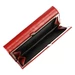 Piros színű Valódi bőr Pénztárca