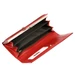 Piros  Valódi bőr Pénztárca RFID védelemmel
