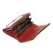 Piros Valódi bőr Pénztárca RFID védelemmel