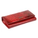 Pillangó mintás Valódi bőr Pénztárca piros színben