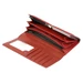 Pillangó mintás Valódi bőr Pénztárca piros színben