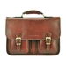 Gregorio Valódi bőr Tolltartós Aktatáska barna színben
