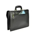 Gregorio Valódi bőr egyrészes Aktatáska fekete színben