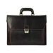 Gregorio Valódi bőr kétrészes aktatáska fekete színben