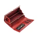 Piros Valódi bőr Pénztárca pillangó mintával