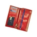 Piros színű Valódi bőr Pénztárca