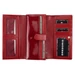 Valódi bőr Piros Lakk Pénztárca
